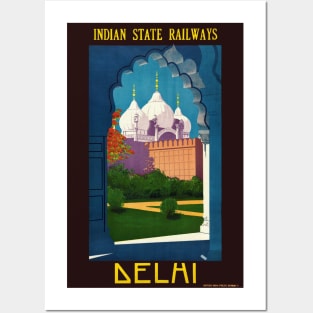 Delhi India Vintage Poster 1930 Posters and Art